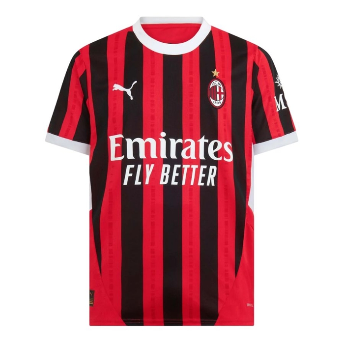 Maillot Kit Enfant Milan AC Domicile 2024 2025 Rafa Leão Blanc – Image 3