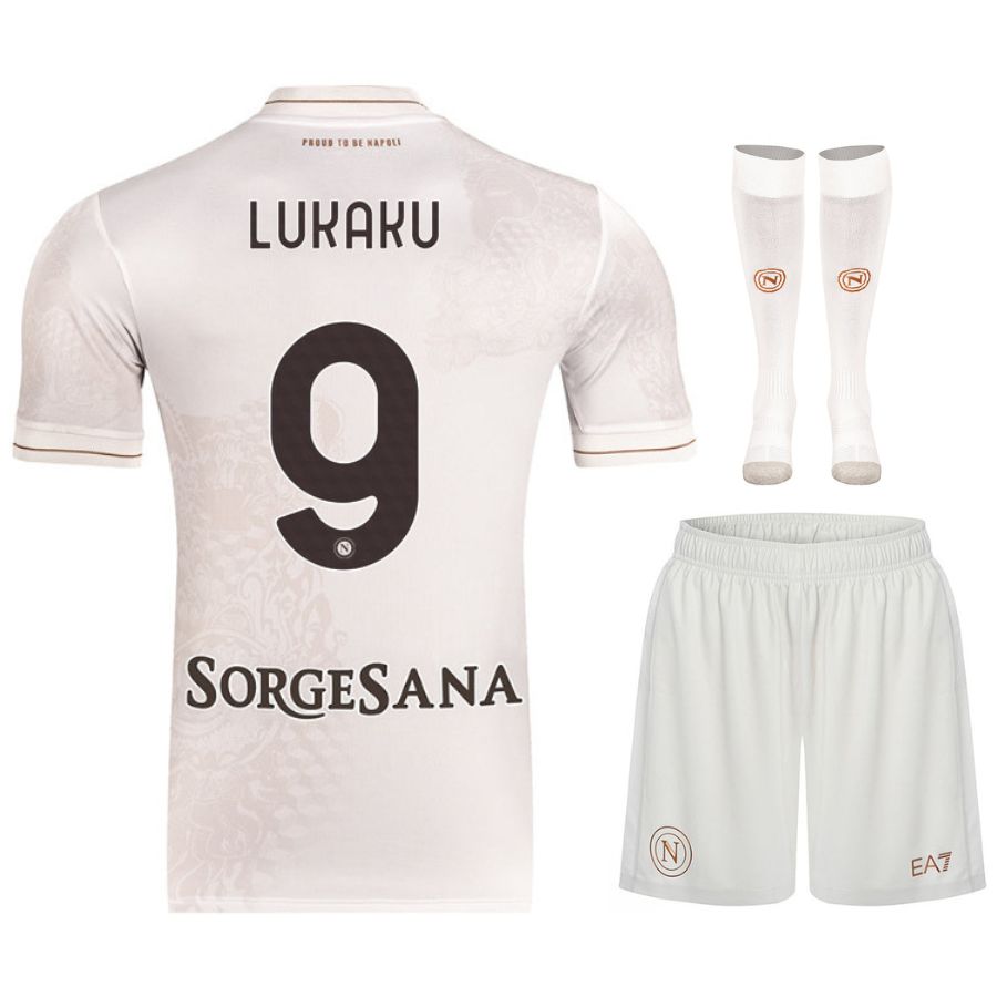 Maillot Kit Enfant Naples Exterieur 2025 2026 Lukaku