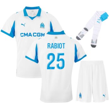 Maillot Kit Enfant OM Domicile 2025 2026 Rabiot