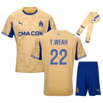 Maillot Kit Enfant OM Fourth 2025 2026 Weah