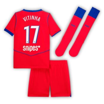 Alternative view of Maillot Kit Enfant PSG Third 2025 2026 Vitinha