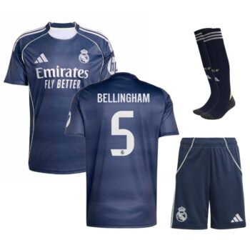 Maillot Kit Enfant Real Madrid Exterieur 2025 2026 Bellingham