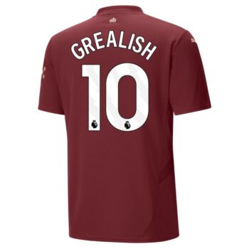 Alternative view of Maillot Kit Enfant Manchester City Third 2024 2025 Grealish