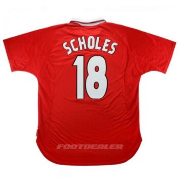 Maillot Manchester United Domicile 1999 2000 Scholes