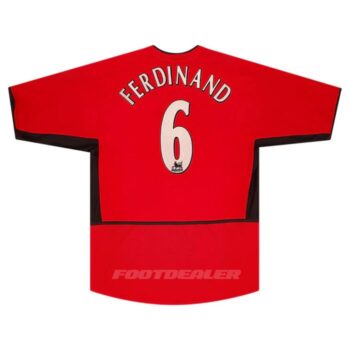 Maillot Manchester United Domicile 2002 2004 Ferdinand