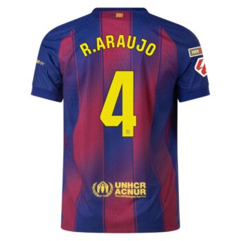Alternative view of Maillot Match Barca Domicile 2025 2026 Araujo La Liga