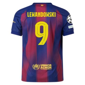 Alternative view of Maillot Match Barca Domicile 2025 2026 Lewandowski UCL