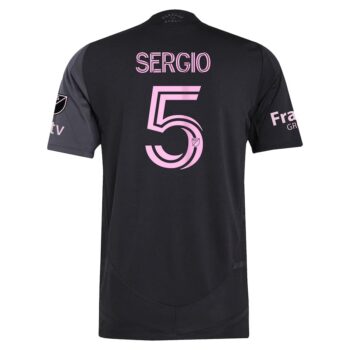 Alternative view of Maillot Match Inter Miami Exterieur 2025 Sergio Busquets