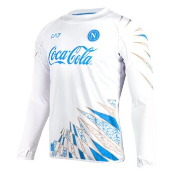 Alternative view of Maillot Naples Pre-Match 2025 2026 Manches longues