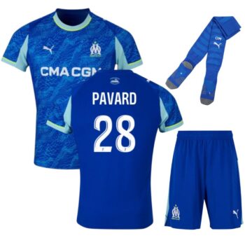 Maillot Kit Enfant OM Third 2025 2026 Pavard