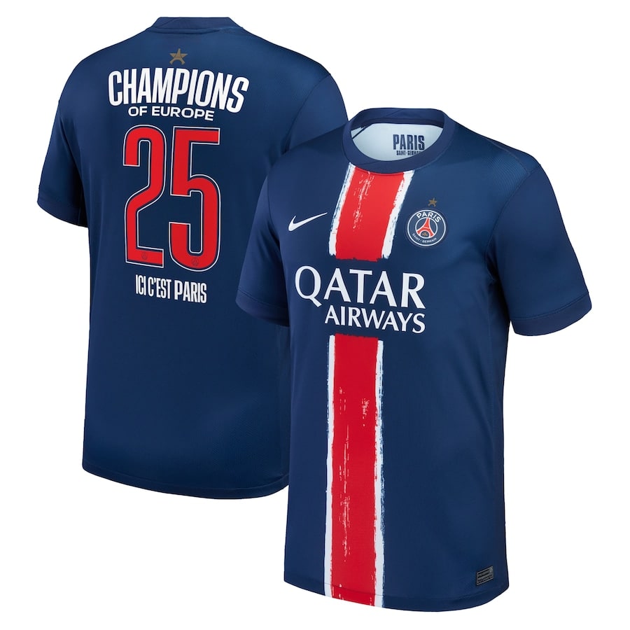 Maillot PSG Champions D’Europe 2025 1 Etoile