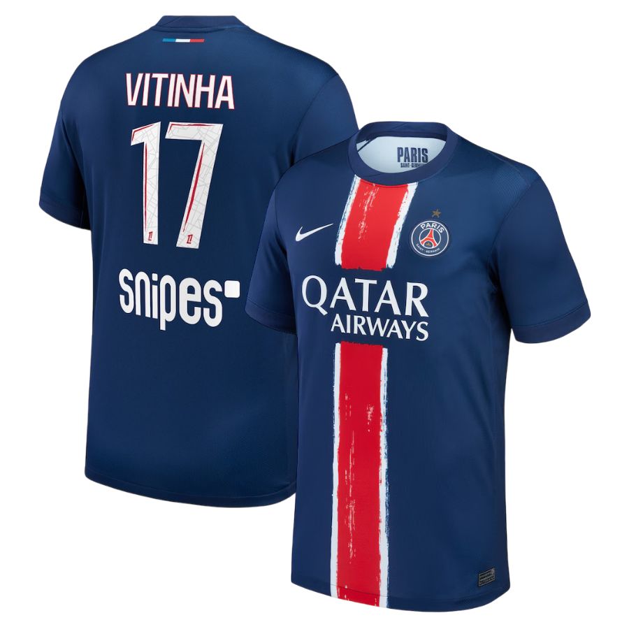 Maillot PSG Domicile 2024 2025 Vitinha 1 Etoile