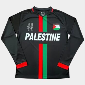 Maillot Palestine 2023 2024 Noir Manches Longues