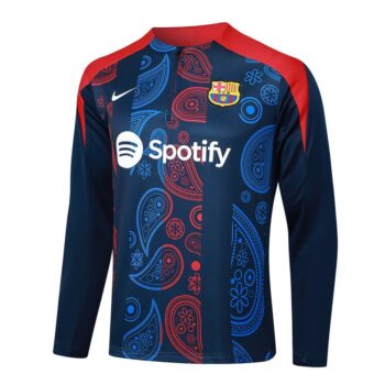 Alternative view of Survetement Barca Training 2024 2025 Bleu Motif