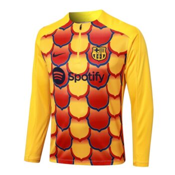 Alternative view of Survetement Barca Training 2024 2025 Jaune Rouge