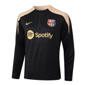 Alternative view of Survetement Barca Training 2024 2025 Noir Beige