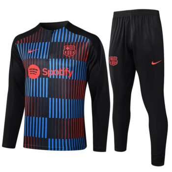 Survetement Barca Training 2024 2025 Noir Bleu