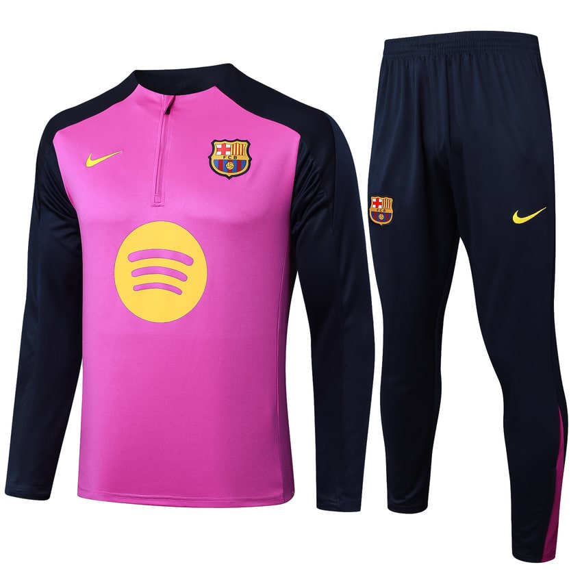 Survetement Barca Training 2024 2025 Rose Clair