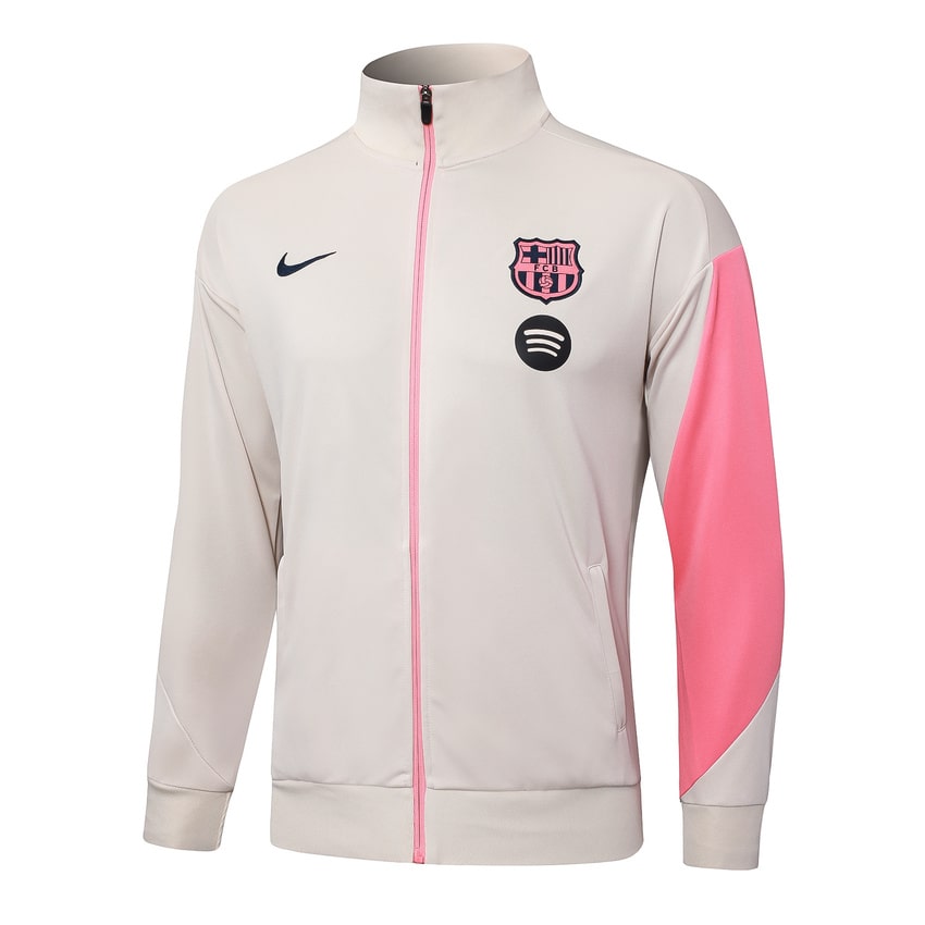 Survetement Barca Veste 2025 2026 Beige Rose – Image 2