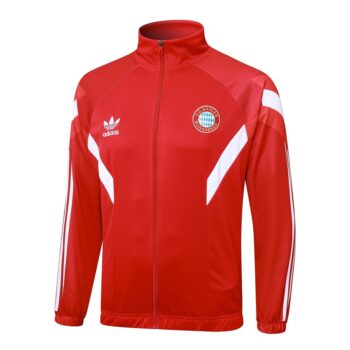 Alternative view of Survetement Bayern Munich Veste 2024 2025 Rouge Foncé