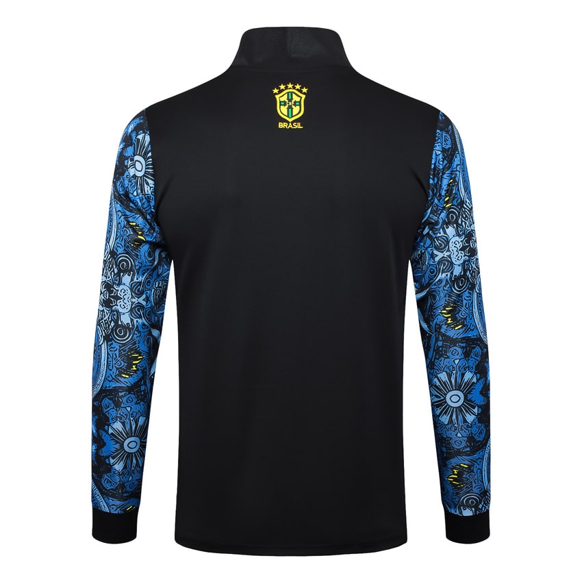 Survetement Bresil Veste 2024 2025 Bleu Motif – Image 3