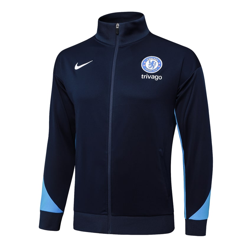 Survetement Chelsea Veste 2024 2025 Bleu Foncé – Image 2