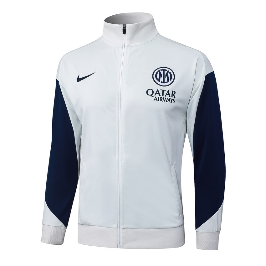 Survetement Inter Milan Veste 2025 2026 Blanc Bleu – Image 2