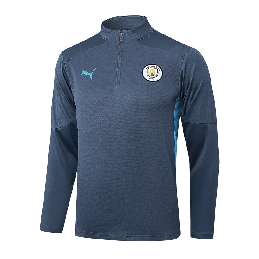 Survetement Manchester City Training 2024 2025 Bleu Foncé – Image 2