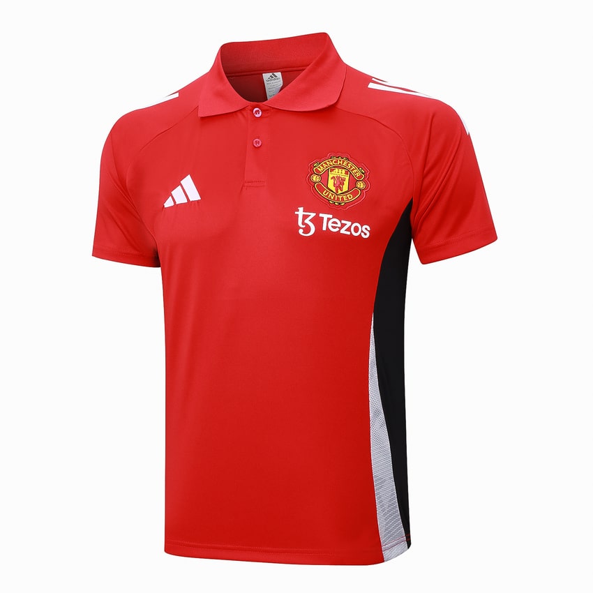 Survetement Manchester United Polo 2024 2025 Rouge Clair – Image 2