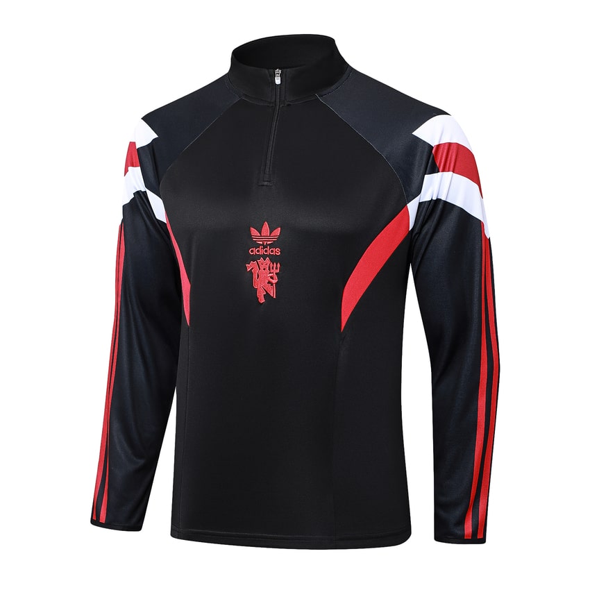 Survetement Manchester United Training 2024 2025 Noir Charbon – Image 2