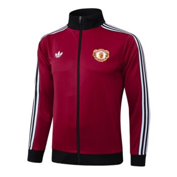 Alternative view of Survetement Manchester United Veste 2024 2025 Rouge
