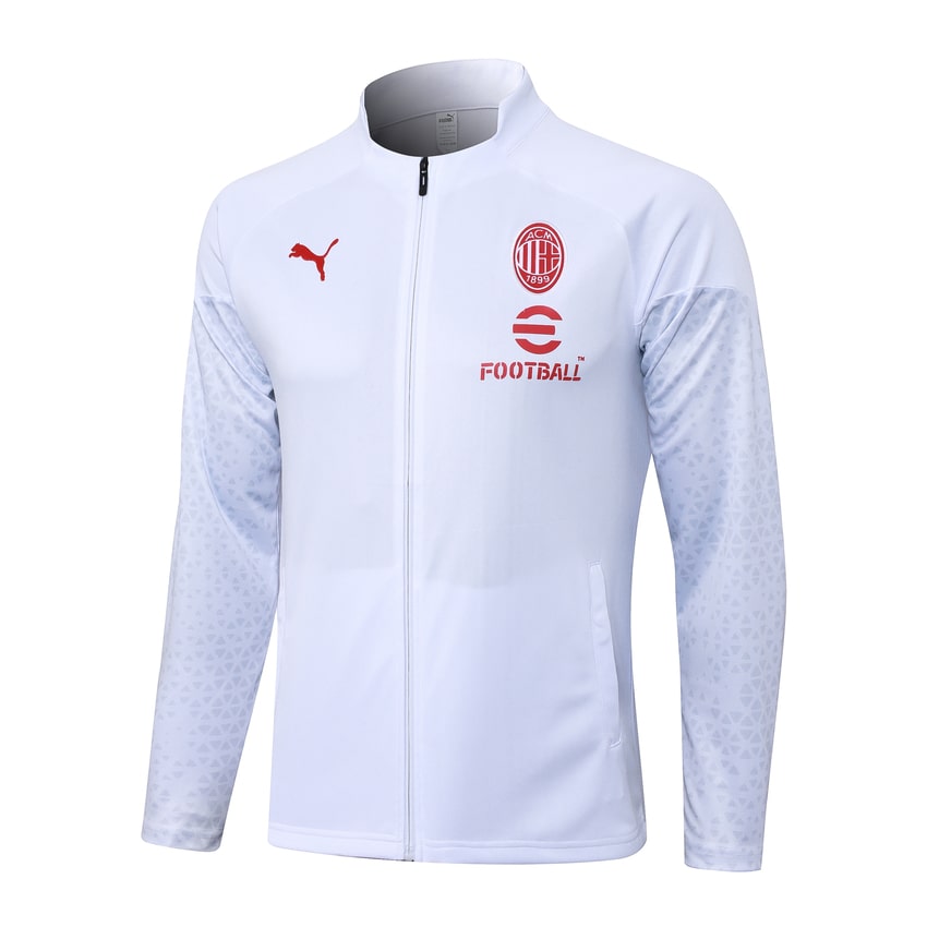 Survetement Milan AC Veste 2023 2024 Blanc – Image 2