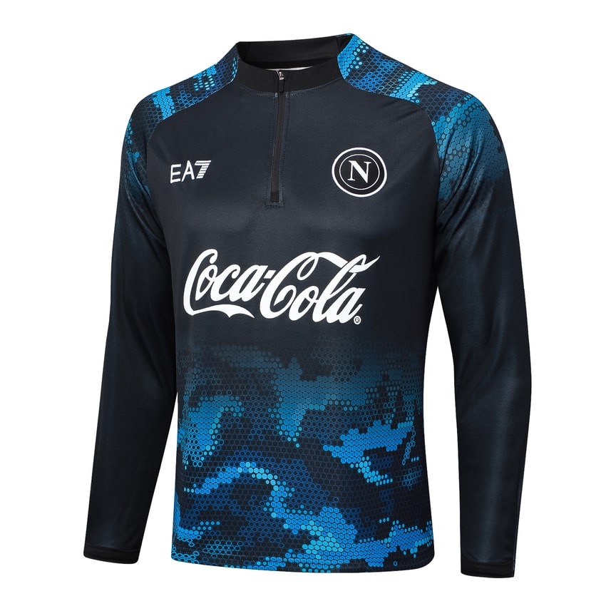 Survetement Naples Training 2024 2025 Bleu Noir – Image 2