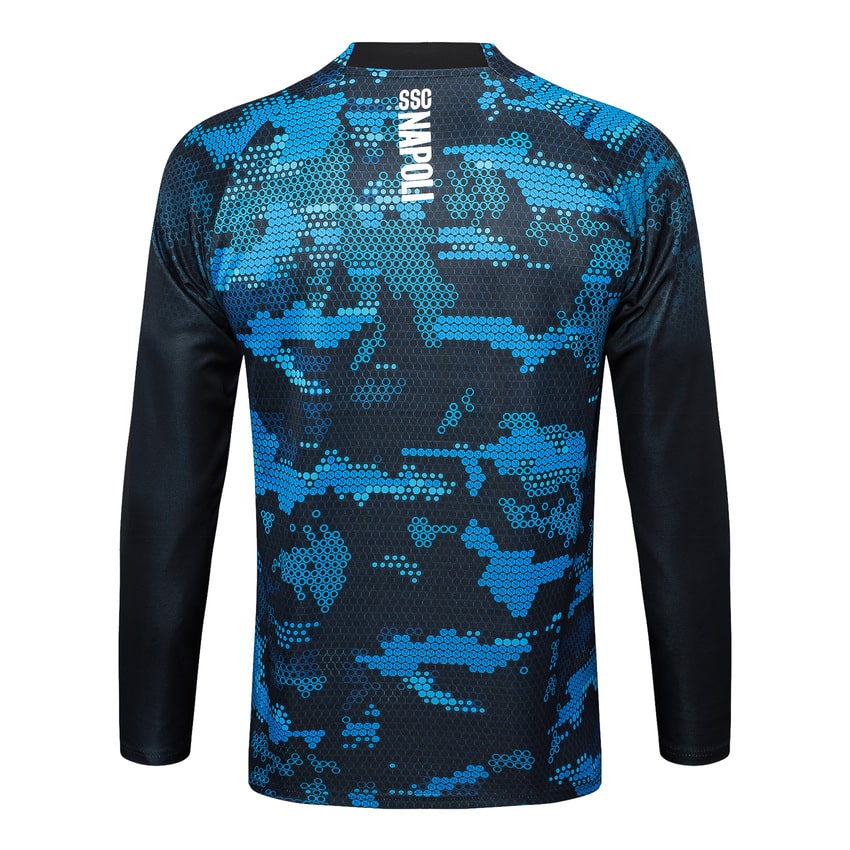 Survetement Naples Training 2024 2025 Bleu Noir – Image 3