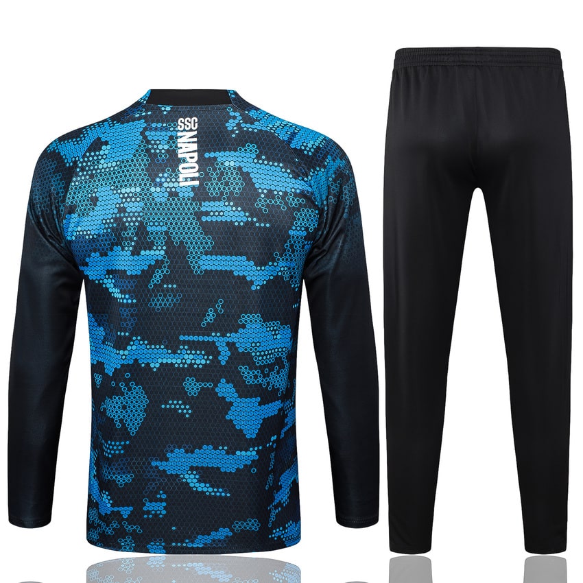 Survetement Naples Training 2024 2025 Bleu Noir – Image 4