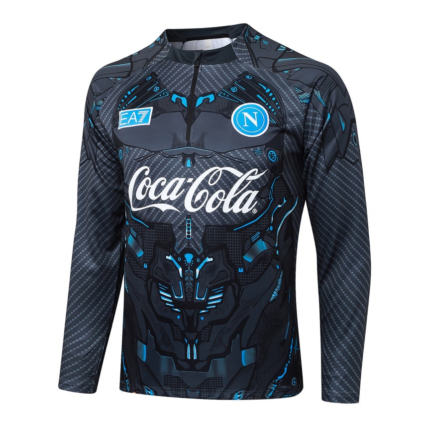 Survetement Naples Training 2025 2026 Noir Motif – Image 2