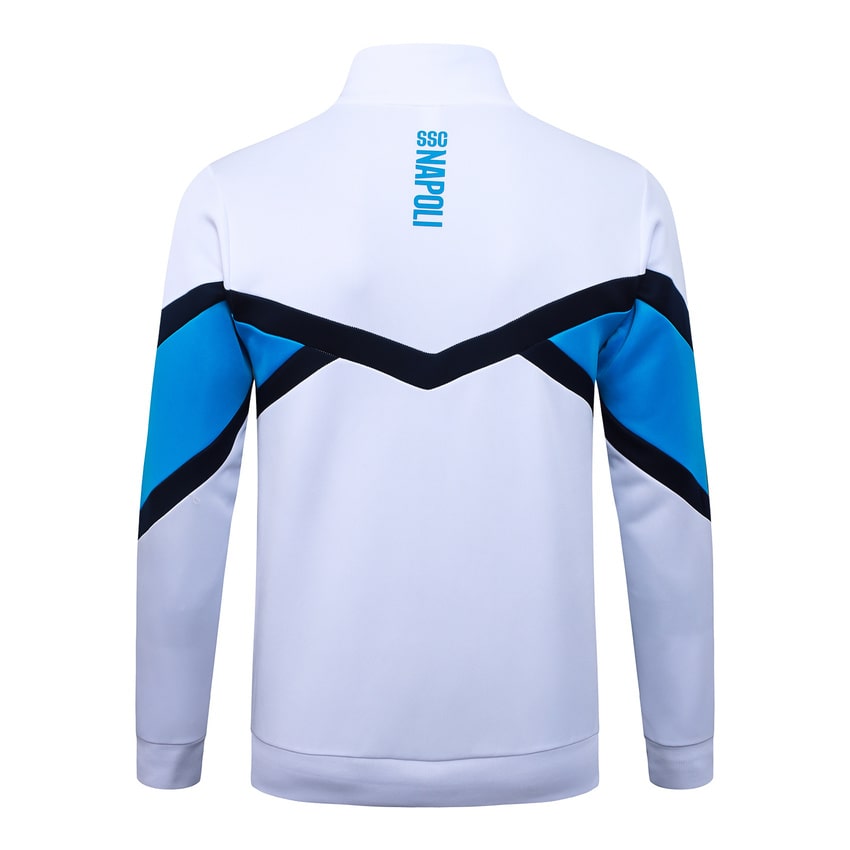 Survetement Naples Veste 2025 2026 Blanc Bleu – Image 3