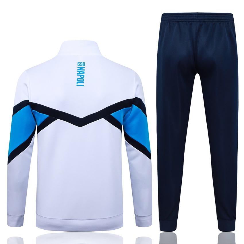 Survetement Naples Veste 2025 2026 Blanc Bleu – Image 4