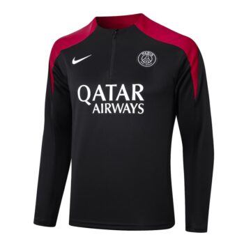 Alternative view of Survetement PSG Training 2024 2025 Noir Rouge