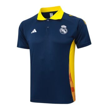 Alternative view of Survetement Real Madrid Polo 2024 2025 Bleu Jaune