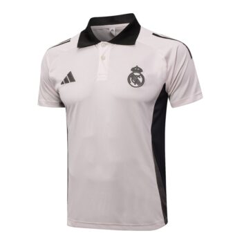 Alternative view of Survetement Real Madrid Polo 2024 2025 Gris Rosé