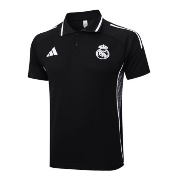 Alternative view of Survetement Real Madrid Polo 2024 2025 Noir Sombre