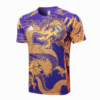 Alternative view of Survetement Real Madrid Polo 2024 2025 Violet Dragon