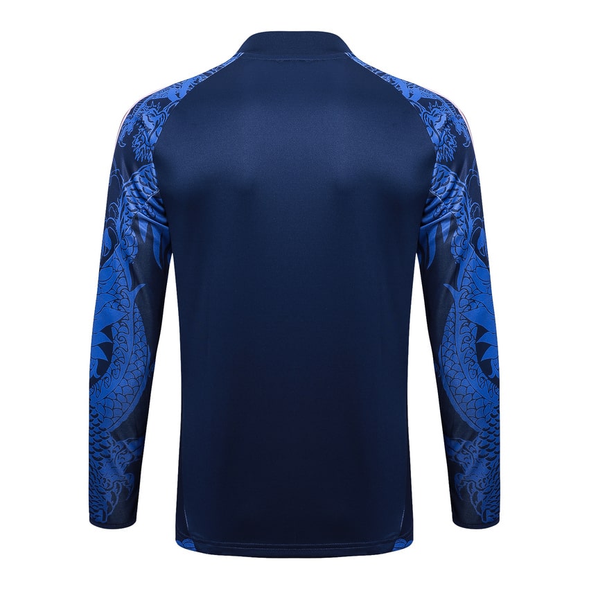 Survetement Real Madrid Training 2024 2025 Bleu Motif – Image 3