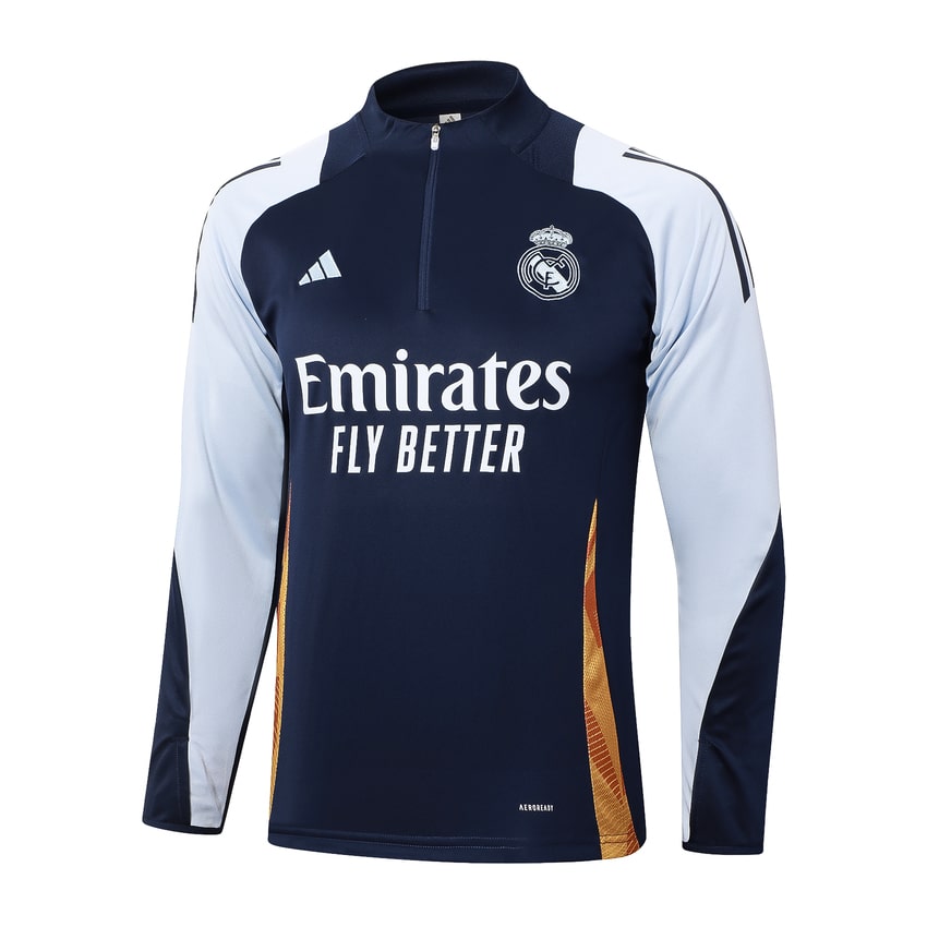 Survetement Real Madrid Training 2024 2025 Bleu Blanc – Image 2