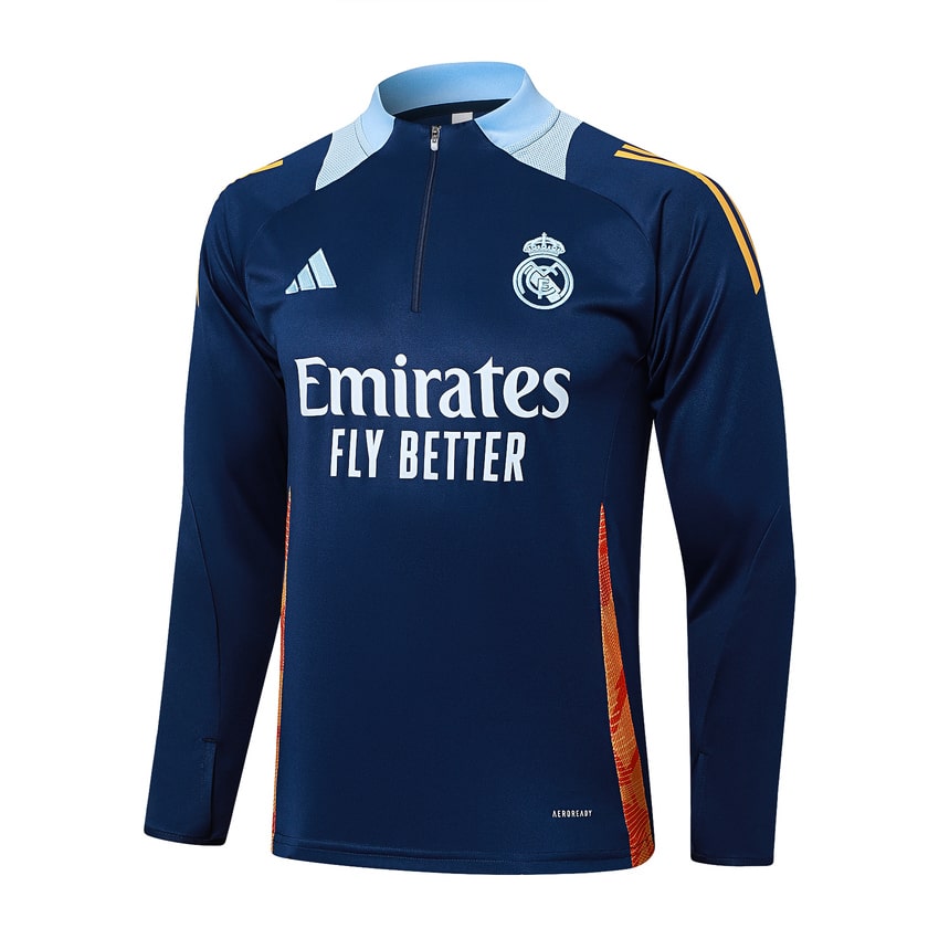 Survetement Real Madrid Training 2024 2025 Bleu Sombre – Image 2