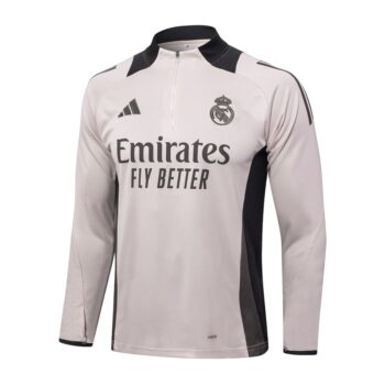 Alternative view of Survetement Real Madrid Training 2024 2025 Gris Rosé