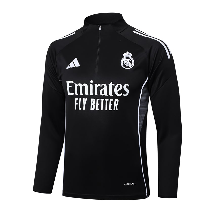 Survetement Real Madrid Training 2025 2026 Noir Sombre – Image 2