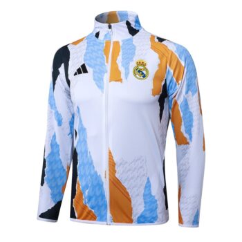Alternative view of Survetement Real Madrid Veste 2024 2025 Blanc Tache