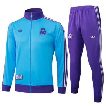 Survetement Real Madrid Veste 2024 2025 Bleu Ciel